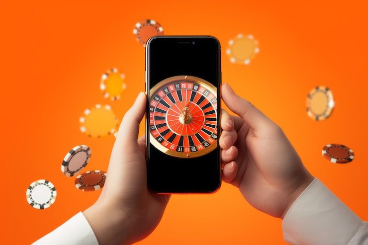 Ilustrasi pengguna melakukan login ke fixtoto menggunakan smartphone dengan tampilan aplikasi responsif